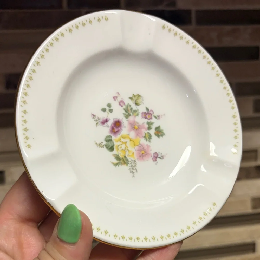 Wedgewood Mirabelle Floral Bone China Ashtray